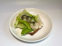 生酮食譜|干貝時蔬開放式三明治