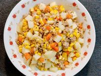 港式肉碎炒薯粒