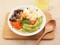 絲瓜蝦仁豆腐煲