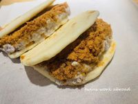 芋泥肉鬆平板麵包