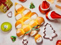 聖誕樹蘋果餐包