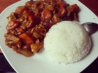 懶人! 低卡! 咖哩雞肉飯 (兩人份)