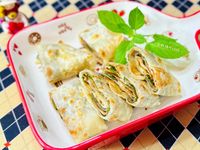 九層塔煎蛋餅