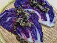 蒸烤紫高麗菜｜過熱水蒸氣烤箱微波爐