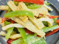 鹽麴魚板青椒｜過熱水蒸氣烤箱微波爐