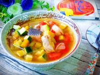 鮭魚雜菜湯