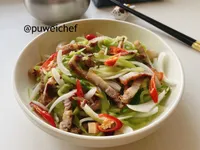燒肉拌萵筍