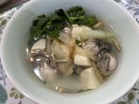 塔香鮮蚵豆腐酸菜湯