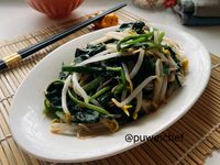 豆芽地瓜葉