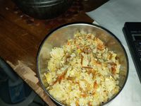 無醬油之仿朱鼎記櫻花蝦炒飯