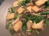 菜心煎豆腐
