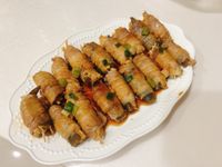 剝皮辣椒金針豬肉捲