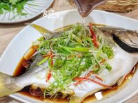 年菜【蠔汁清蒸金鯧魚】