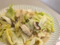 高麗菜炒豆皮香菇