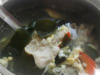 海帶肉片薑絲蛋花湯