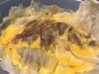 剩下的材料做的宵夜—高麗菜千層