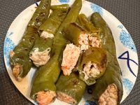虎皮青椒鑲肉