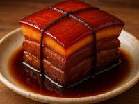 四邊包繩不打東坡肉