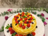 免烤箱版甜點|水果千層可麗餅蛋糕
