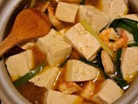 微波版蝦仁豆腐煲