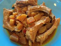 豆瓣醬燉排骨蘿蔔/零廚藝下飯菜