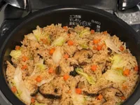 高麗菜香菇坎飯
