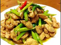 【沙茶風味雞柳炒蘆筍】