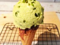 [免用冰淇淋機]開心果冰淇淋 No-Churn Pistachio Ice Cream 