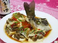 清蒸百菇鱸魚”時間淬釀的甘露之味”