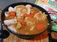 [牛頭牌咖哩塊]咖哩湯餃-小心上癮