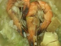 鮮蝦鮑魚粥