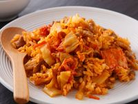 泡菜豬肉炒飯(免用油法)