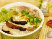 排骨玉米菇菇粥【電鍋料理】