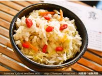 黑木耳吻仔魚蒸飯．柯媽媽の植物燕窩