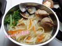 家常洋蔥雞蚌麵