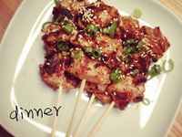 免烤箱味噌雞肉串