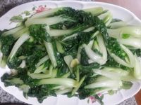 蒜炒牛奶白菜