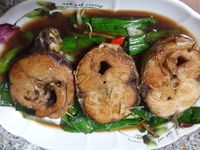 蒜燒烏魚捲