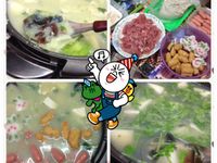 港式香菜皮蛋火鍋