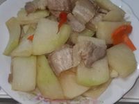 大頭菜炒肉片