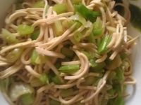 [素食料理]芹菜拌炒豆簽