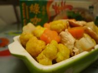 黃金花椰綠咖哩雞【穀盛綠咖哩】
