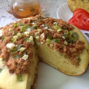 Feng  Lin一起做了鬆餅粉蒸蛋糕