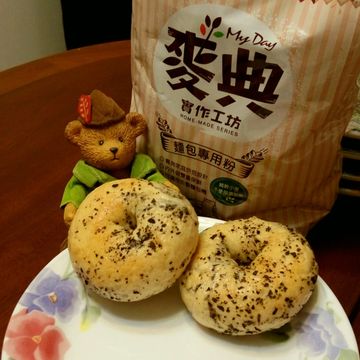 Cheese一起做了伯爵茶檸檬奶霜貝果【麥典麵包專用粉】