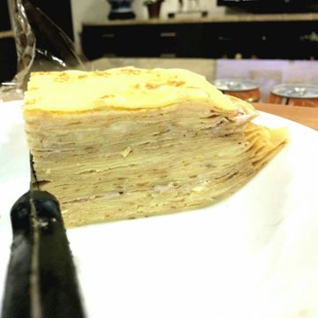 Cheese一起做了免烤箱就能完成不甜不膩的千層乳酪蛋糕