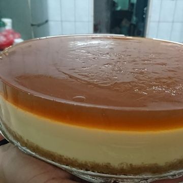 Gina Huang一起做了🍮焦糖布丁乳酪蛋糕🍮（5吋、免烤箱）