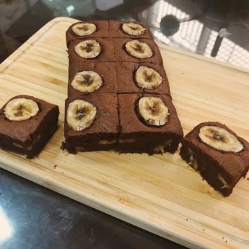 Ning一起做了零失敗【香蕉巧克力布朗尼】