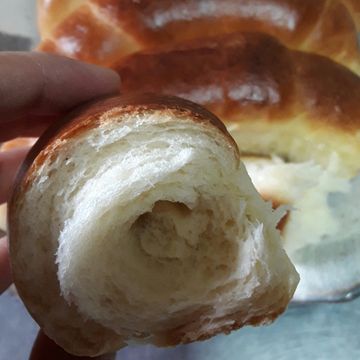 蔡嘉家一起做了優格鹹奶油餐包
