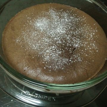 雪一起做了溶岩巧克力