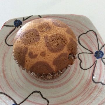 lisa一起做了豹紋杯子蛋糕